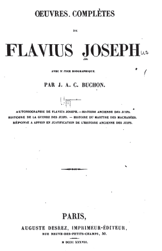 Flavius Josphe